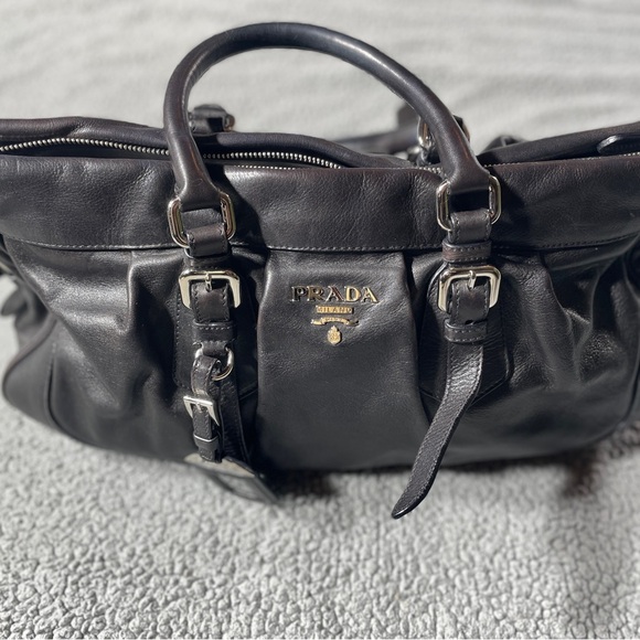 Prada Black Leather Handbag - Picture 1 of 6